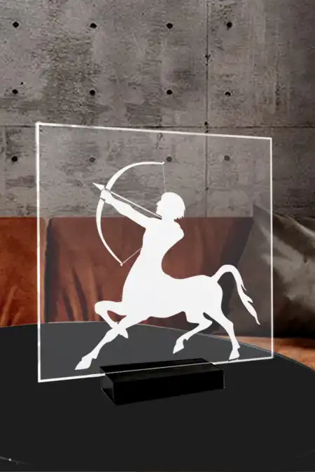 Deco sur socle acrylique - Sagittaire- Acryl-in